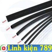 Ống ghen co nhiệt phi 3mm Gen co nhiệt Ghen co nhiệt màu đen ( dài 1 mét )